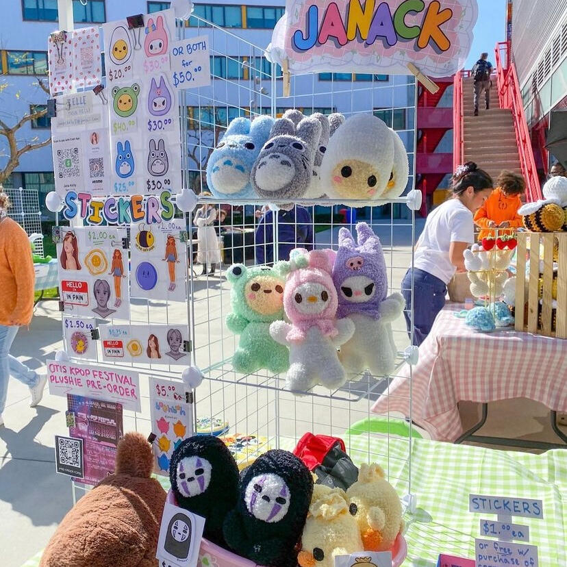Hand Sewn Plushie Display